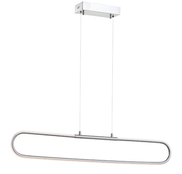 Ned 39" Dimmable Adjustable Integrated LED Metal Linear Pendant - JONATHAN Y